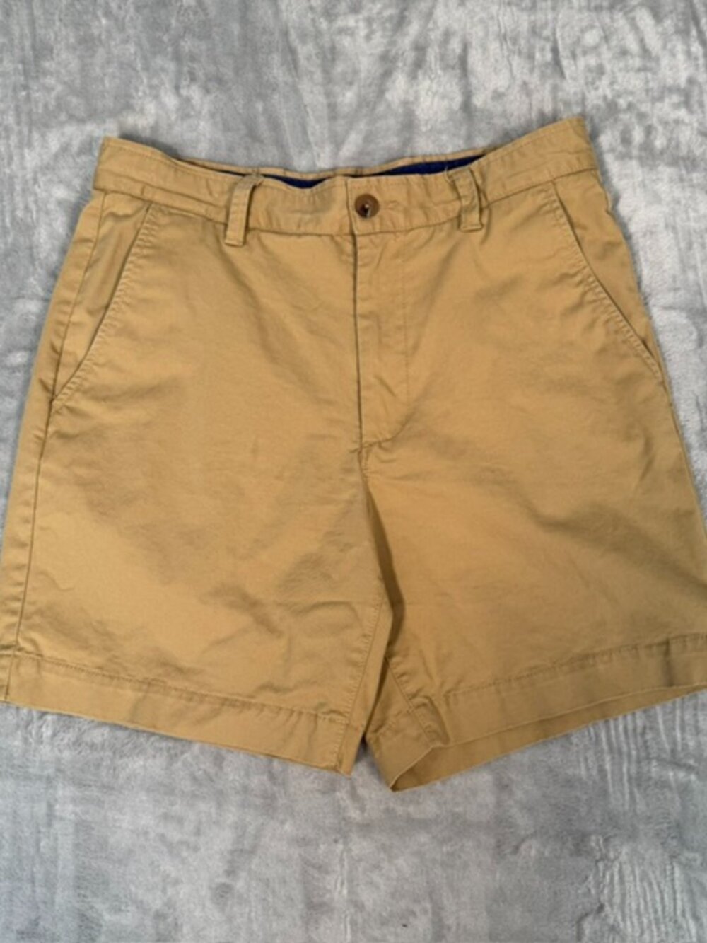 Crown & Ivy Men's Tan Chino Shorts Sz 30 Motion Flex 7"